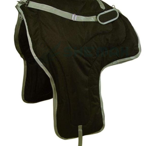 Sac de transport de selle Western respirant avec coutures renforcées, doublure rembourrée et poignées durables protège la selle en toutes saisons - Product Image 5