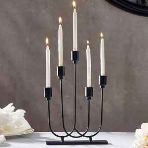 Gold Candle Holder Home Decoration Metal Aluminum Candle Stand <b>for</b> Home & Wedding Centerpieces - Product Image 1