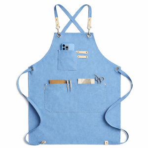 Delantal Morado sin Mangas con Múltiples Bolsillos para Cocinar y Uso Diario, Lona Resistente al Agua, Estilo Clásico - Product Image 6