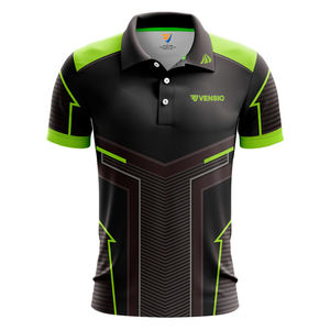 Camisas de Golf para Hombre de Alta Calidad, 100% Poliéster, Logotipo Personalizado, Sublimación, Transpirables, Estilo Casual, Tejido de Punto - Product Image 3