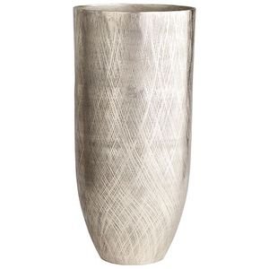 Vase en métal artisanal de style côtier, touche traditionnelle dorée, pièce décorative légère pour la maison, salon, table - Product Image 1