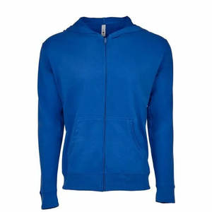 เสื้อฮู้ดมีซิปสีแดงเลือดหมูมีฮู้ดแบบรูดซิปเทรนด์ใหม่ - Product Image 5