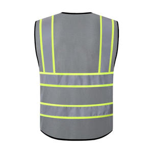 Gilet de sécurité réfléchissant pour l'extérieur, multi-poches, haute visibilité, pour l'hiver Gilet de sécurité personnalisé et résistant pour unisexe - Product Image 5