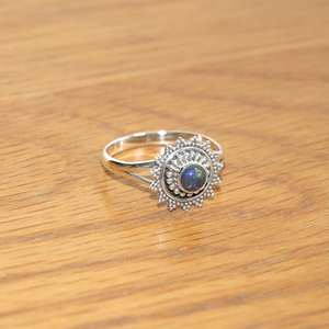 Minimalist <b>Black</b> Ethiopian Opal 925 Sterling Silver Ring Handmade Gemstone Jewelry Elegant Ring <b>Women</b> Gifts - Product Image 2