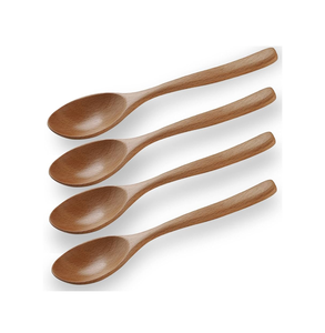 Cuchara de sopa de madera al por mayor logotipo personalizado sopa de mango largo cuchara de miel cucharas de madera a un precio razonable - Product Image 2