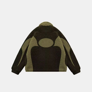 Nuevo peso pesado de moda OEM logotipo personalizado Unisex Casual lona Reversible grueso cálido chaqueta acolchada cremallera ropa de invierno - Product Image 3