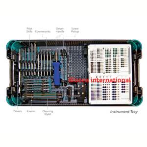 Juego de Instrumentos de Acero Inoxidable para Tornillos Pediculares de Columna Vertebral BISONS WHOLESALE, Incluye Alambres K, Destornilladores y Bandeja de Instrumentos, para Cirugía Ortopédica - Product Image 1