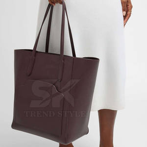 Servicio OEM, Precio al por Mayor, Bolso Tote de Cuero para Mujer, Nuevo Diseño, Bolsos Tote de Cuero de Color Sólido - Product Image 6