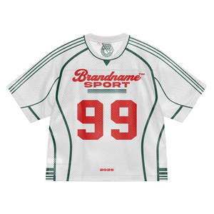 Camiseta de Hombre Estilo Hip Hop Urbano, de Alta Calidad, Tejido Jersey de Poliéster Premium, Cuello en V, Transpirable, Logotipo Frontal, Corte Holgado - Product Image 3