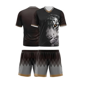 Ensemble complet d'uniformes de football sur mesure pour hommes, maillots de football de haute qualité pour équipes adultes, manches courtes, imprimés - Product Image 6