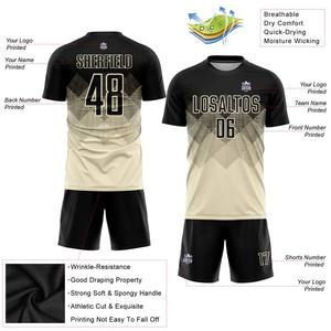 2024 Top Design respirant maillot de football à séchage rapide haute qualité Logo personnalisé ensemble de football Techniques de coupe automatisées - Product Image 3