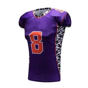 Ropa de fútbol americano juvenil Nuevo uniforme de diseño de manga corta Conjunto de gran valor transpirable y saludable - Product Image 1