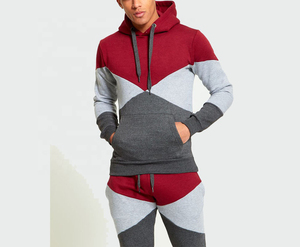 100% coton personnalisé Fitness survêtement pour hommes respirant en gros Jogging costumes hiver solide motif personnalisé tissu haut pantalon Logo - Product Image 2