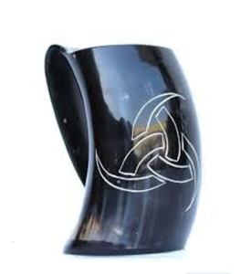 Cuerno Tazas para beber Real Cualquier tipo de tallado Artesanía Estilo animal Decoración pulida Navidad - Product Image 4