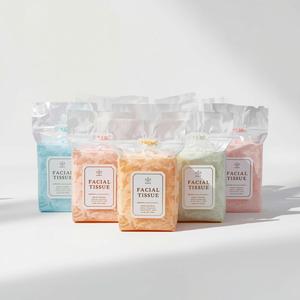 Caja de pañuelos faciales personalizada con diseño artístico de lujo para cadenas de supermercados e importadores, compra al por mayor - Product Image 4