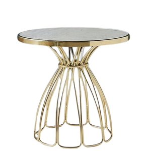 Meubles de table d'appoint personnalisés très vendus grande vente de table d'angle métallique fini or pour la maison - Product Image 1