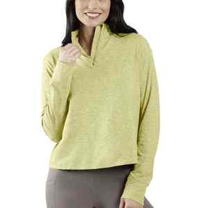 Sudadera con capucha recortada para mujer, jersey de manga larga, respetuoso con el medio ambiente, color personalizado, ajuste informal para gimnasio, entrenamiento, ropa de descanso, calle - Product Image 1