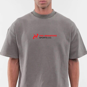 Camiseta Extra Grande de Lujo de Alta Calidad para Hombre, Personalizable, 100% Algodón, Cuello Redondo, Corte Cuadrado, Gruesa - Product Image 2