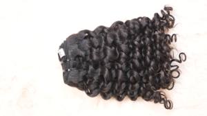 Extensions de cheveux crus Remy indiens à cuticules alignées de qualité supérieure Extensions de cheveux pré-collés vierges bouclés naturels - Product Image 2