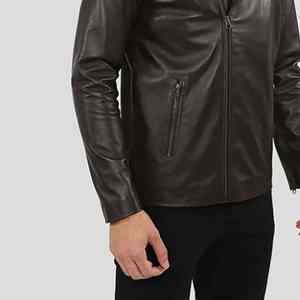 Nouvelle veste en cuir pour homme en cuir de vache véritable 100% cuir, rembourrage en coton, longueur régulière, respirante, imperméable, 2026 - Product Image 2