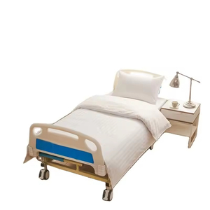 Ensemble de draps de lit médicaux de qualité institutionnelle 100% polyester |   Literie d'hôpital robuste |   Clinique de soins infirmiers antibactérienne - Product Image 1