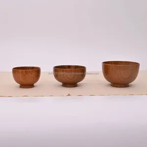 Mini cuenco de madera moderno para servir, restaurantes y fiestas pulidos para utensilios de cocina, juego de cuencos de masa para ensaladas de alta demanda - Product Image 3