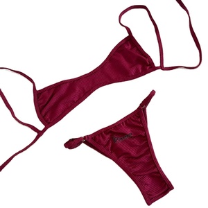 Comfortable Women Swimwear Set Two Piece Bikini Soft Elastic Fabric Quick Dry Beach Pool Wear - Product Image 2