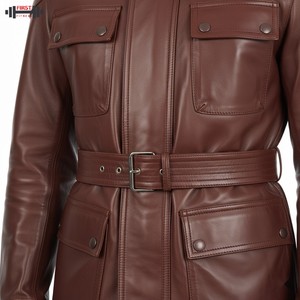 Chaqueta de Cuero de Pana Borgoña para Mujer 2025, Cómoda, Talla Personalizada, Impermeable, Resistente al Viento, Talla Grande, Logotipo Personalizado - Product Image 6