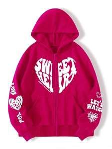 Venta caliente de diseño personalizado de las mujeres Slim Fit Puff Imprimir Sudadera con capucha de alta calidad Jersey de invierno Impreso Tallas grandes con capucha frontal - Product Image 2