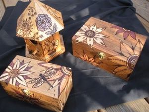 EXPANDING DESGIAN NATURAL WOODEN Premium Printed Home Wooden Tabletop Spice Box With Separate Compartments for Spices and - Product Image 2