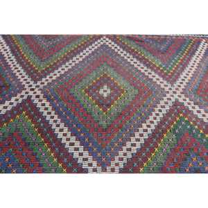 6.7x11 ft Rug, Turkish Kilim Rug, Vintage <b>Red</b> <b>Wool</b> Patchwork Rug - Product Image 5