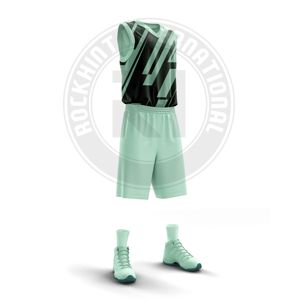 Uniforme de basket-ball léger pour équipes, fabriqué en tissu polyester, idéal pour les entraînements, les matchs et les tournois - Product Image 2