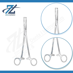 Pinzas de Histerectomía Gwilliam, Manuales, de Acero Inoxidable, Dentadas Longitudinales, 203 mm, Rectas, Instrumentos Quirúrgicos de Pakistán - Product Image 3