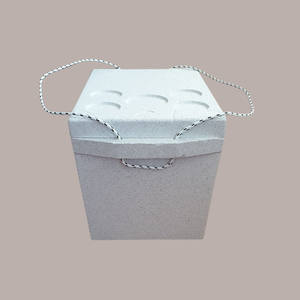 18 Lt. Caja térmica de poliestireno gris con mango de cuerda para equipos de refrigeración - Product Image 3