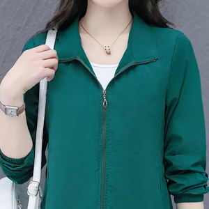 <b>Womens</b> <b>Lightweight</b> Breathable Summer <b>Jacket</b> - 100% Polyester Solid Color High Quality for Outdoor Activities High Quality <b>Jacket</b> - Product Image 6