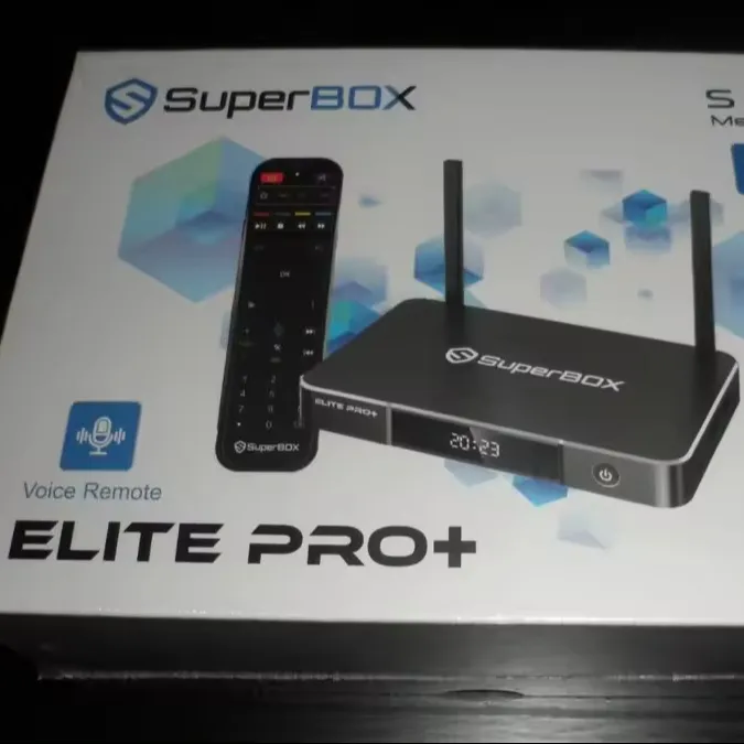 SuperBox Elite Pro Android12 Tv kutusu 6K Ultra HD 4GB DDR3 Ram 64GB eMMC ses kontrolü ve ayrıntılı kurulum talimatları