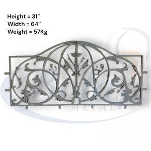 Rejas de Ventana de Hierro Fundido y Aluminio para Balcón de Apartamento Moderno, Diseño Seguro con Acabado Pulido por Granallado, Paneles de Tamaño Personalizado Resistentes a la Oxidación - Product Image 1