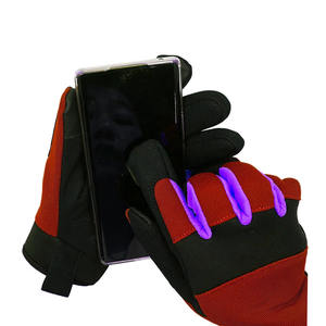 ถุงมือช่างหนังสังเคราะห์ถุงมือเซฟตี้ทำงานป้องกันการกระแทกงานออกแบบได้ตามต้องการ - Product Image 5