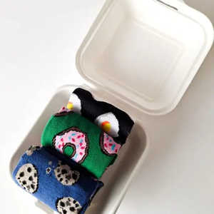 Calcetines Divertidos y Transpirables con Estampado de Osos, Talla Única, Tejido Personalizado de Nailon y Spandex, para Uso Diario, Disponibles para Invierno, en Bolsa - Product Image 1