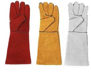 Guantes de Trabajo de Cuero Resistentes para Soldadura con Ajuste Flexible y Máxima Protección en Entornos Industriales - Product Image 3