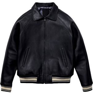 Meilleure vente, veste bomber en cuir de qualité supérieure pour homme, garniture en fourrure, imperméable, couleurs et tailles personnalisées disponibles - Vente en gros de vestes en cuir - Product Image 1