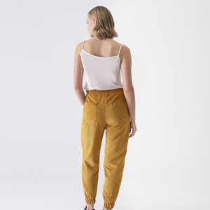 กางเกงขายาวสำหรับผู้หญิงกางเกงวอร์มลำลองสำหรับใส่ในชีวิตประจำวันกางเกงโยคะผ้าคอตตอน100% แห้งเร็วยาวถึงข้อเท้าเต็มตัว - Product Image 5