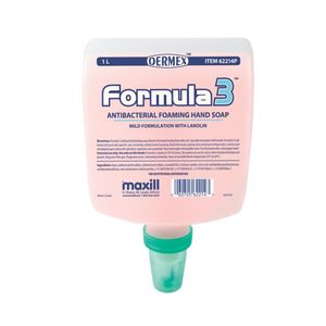 Jabón Líquido Espumoso para Manos con Lanolina Hidratante y Aroma a Granada, Dispensador de 1L, Fórmula 3, 33.8oz, Venta al Por Mayor - Product Image 1