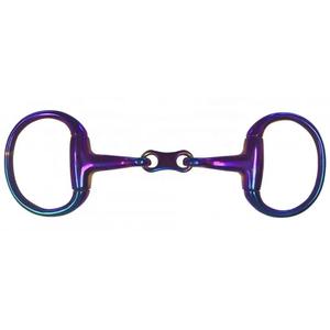 Anillo de eslabón francés veterinario Broca De Filete de huevo de doble articulación Boquilla suave de color arcoíris Todas las brocas de filete de caballo disponibles - Product Image 3