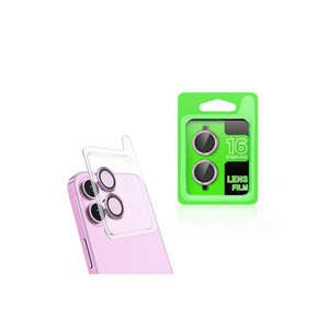 Protector de Lente de Cámara Rosa Premium para Apple iPhone 16 Plus MRSA CL-07, Aleación de Aluminio y Cristal Templado - Product Image 1