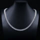 Collier chaîne à maillons cubains en argent sterling 925 8mm Moissanite glacé Hip Hop bijoux de mode pour les fêtes et les anniversaires - Product Image 4