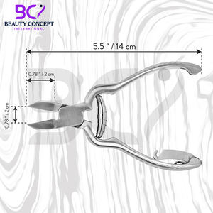 Coupe-ongles à lame incurvée robuste Pinces podologiques en acier inoxydable à haute teneur en carbone de qualité médicale pour doigts durs et épais - Product Image 6