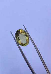 พลอยเลมอนควอตซ์ธรรมชาติความใสสูง 5.95 กะรัต ขายส่ง สีเหลืองหรูหรา สำหรับทำสร้อยข้อมือ โดยผู้ผลิตจากอินเดีย - Product Image 2