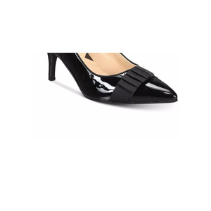 Adrienne Vittadini Scarpe da Donna Shandy Slingback Comode con Tacco Basso Nere Taglia 8.5M con Tacco a Spillo Sottile in Pelle - Product Image 3