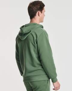 Sudadera atlética Premium para hombre, chaqueta de manga larga con cremallera completa, sudadera con capucha con estampado en relieve, lana de invierno, técnicas bordadas ODM - Product Image 3